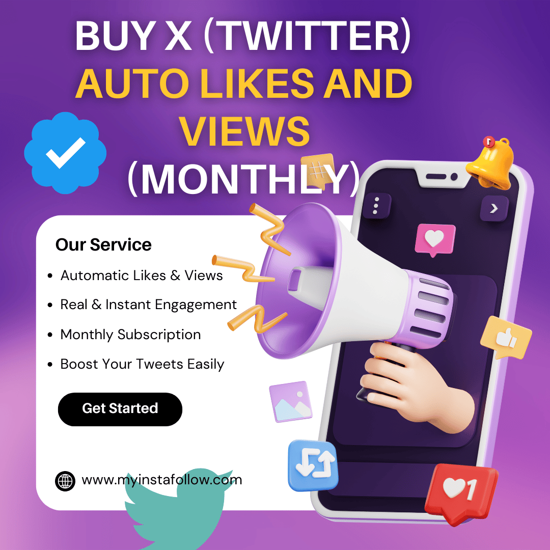 Buy X Twitter Auto Likes & Views (Monthly)