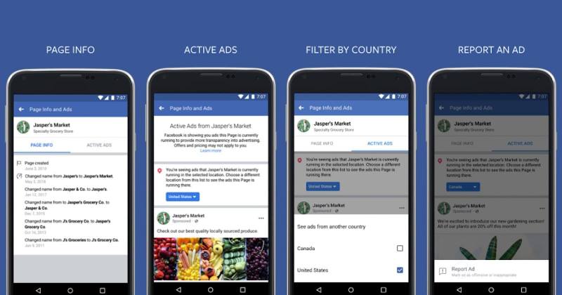 Facebook We Could Users See All Ads a Web Page is Operating