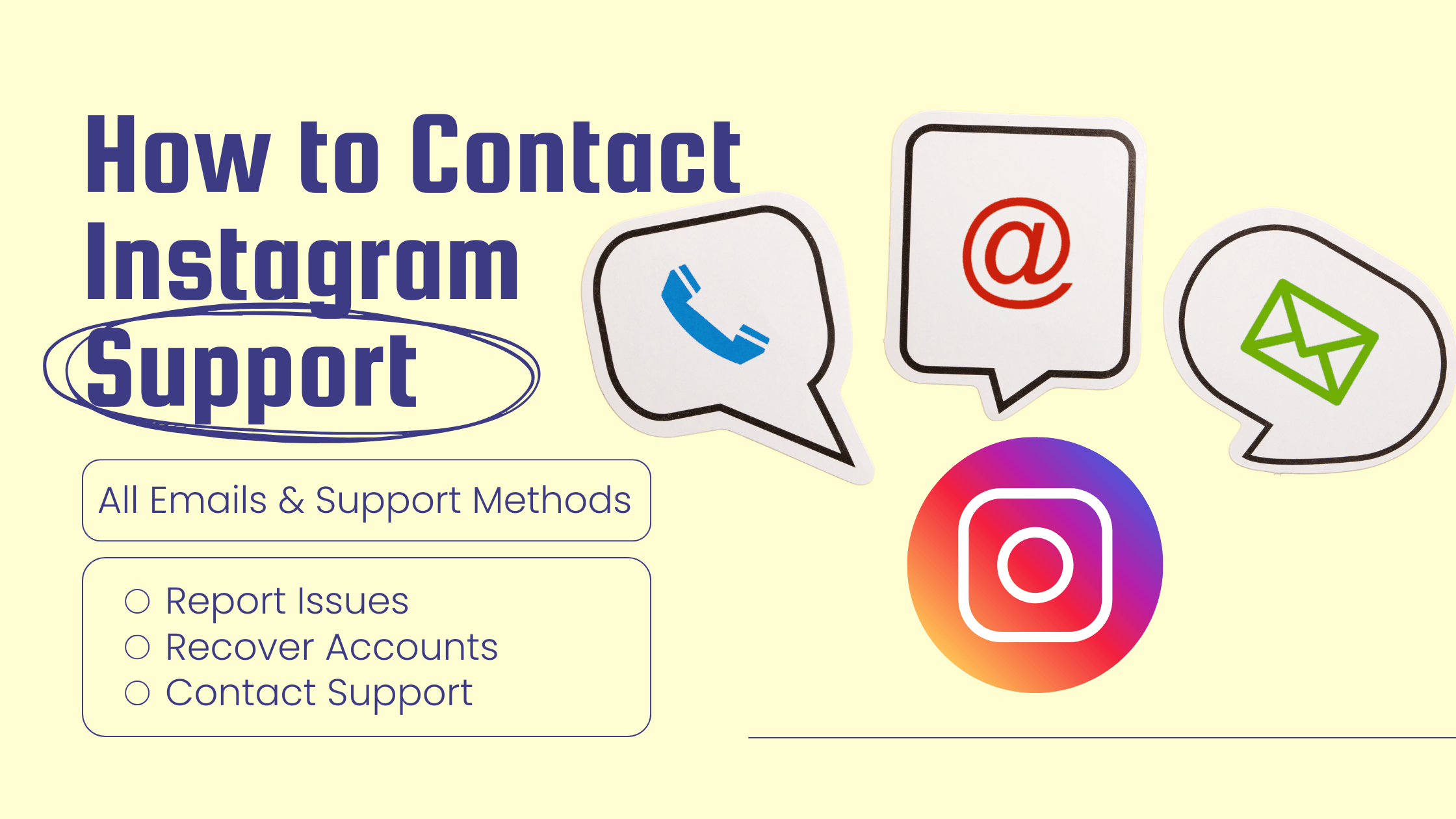 How to Contact Instagram Support: All Emails; Support Methods