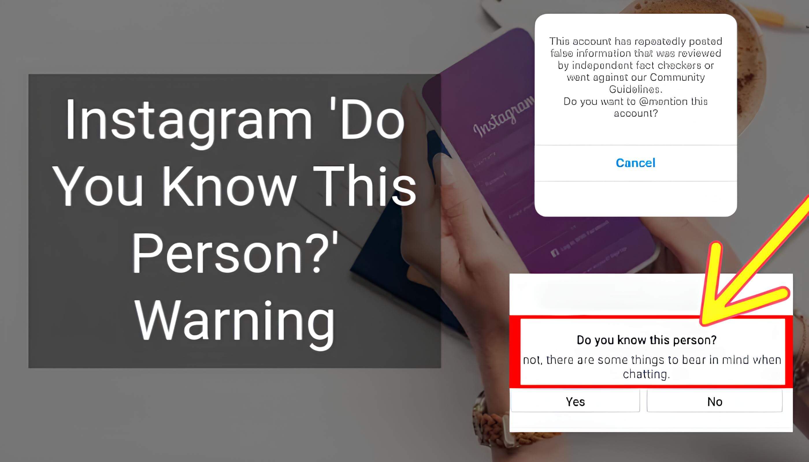 Instagram “Do You Know This Person?” Warning: What It Means and How to Address It