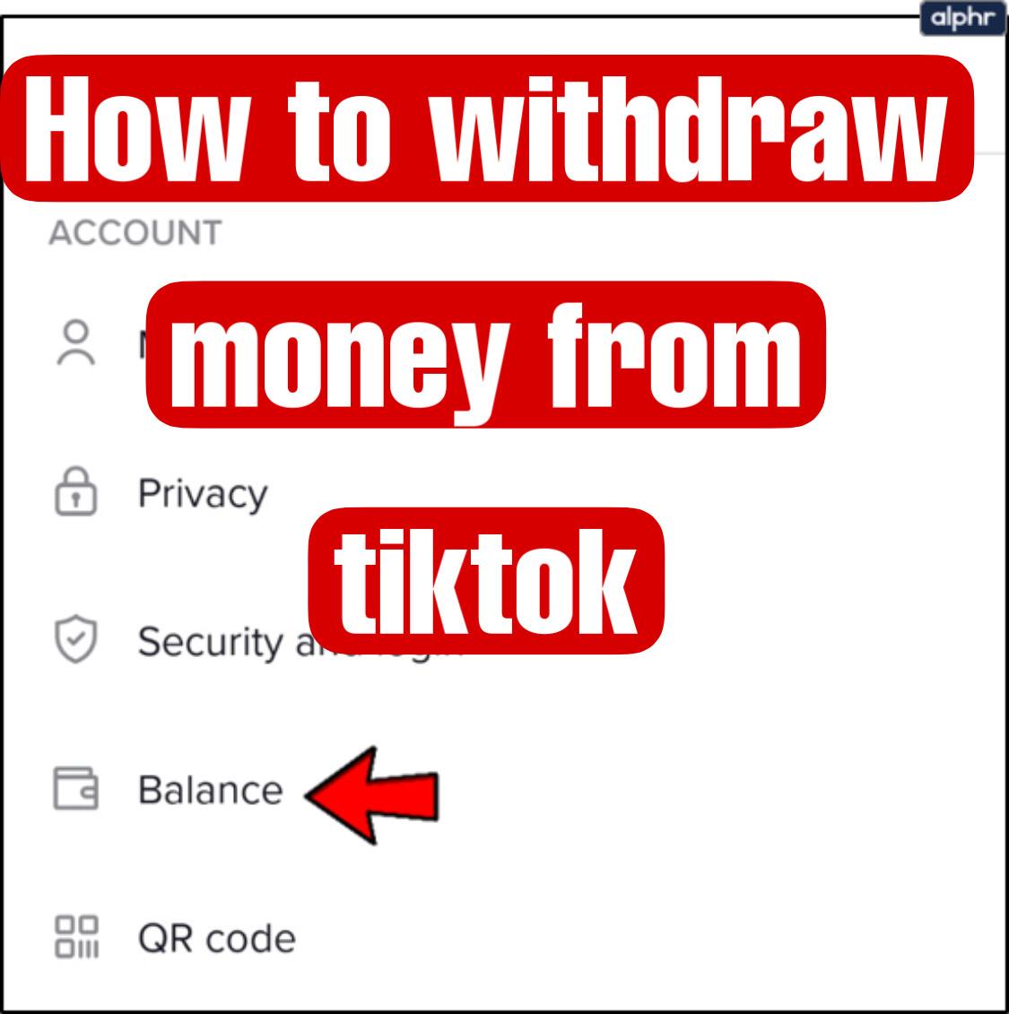 How To Withdraw Money From Tiktok