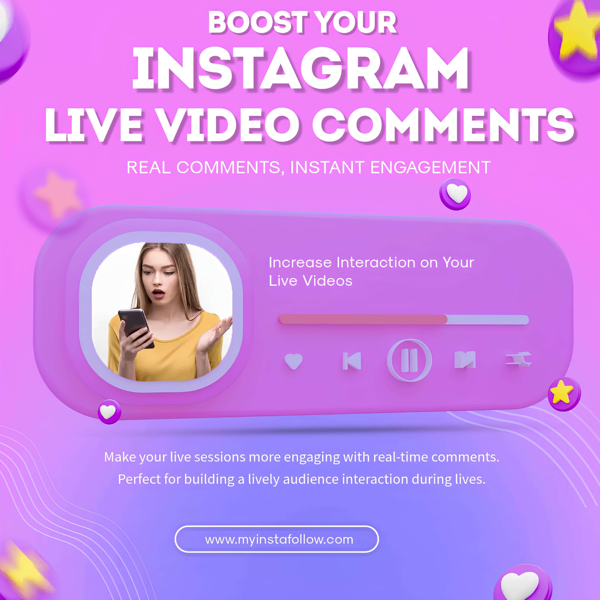 Buy Instagram Live Video Comments Podcast Image