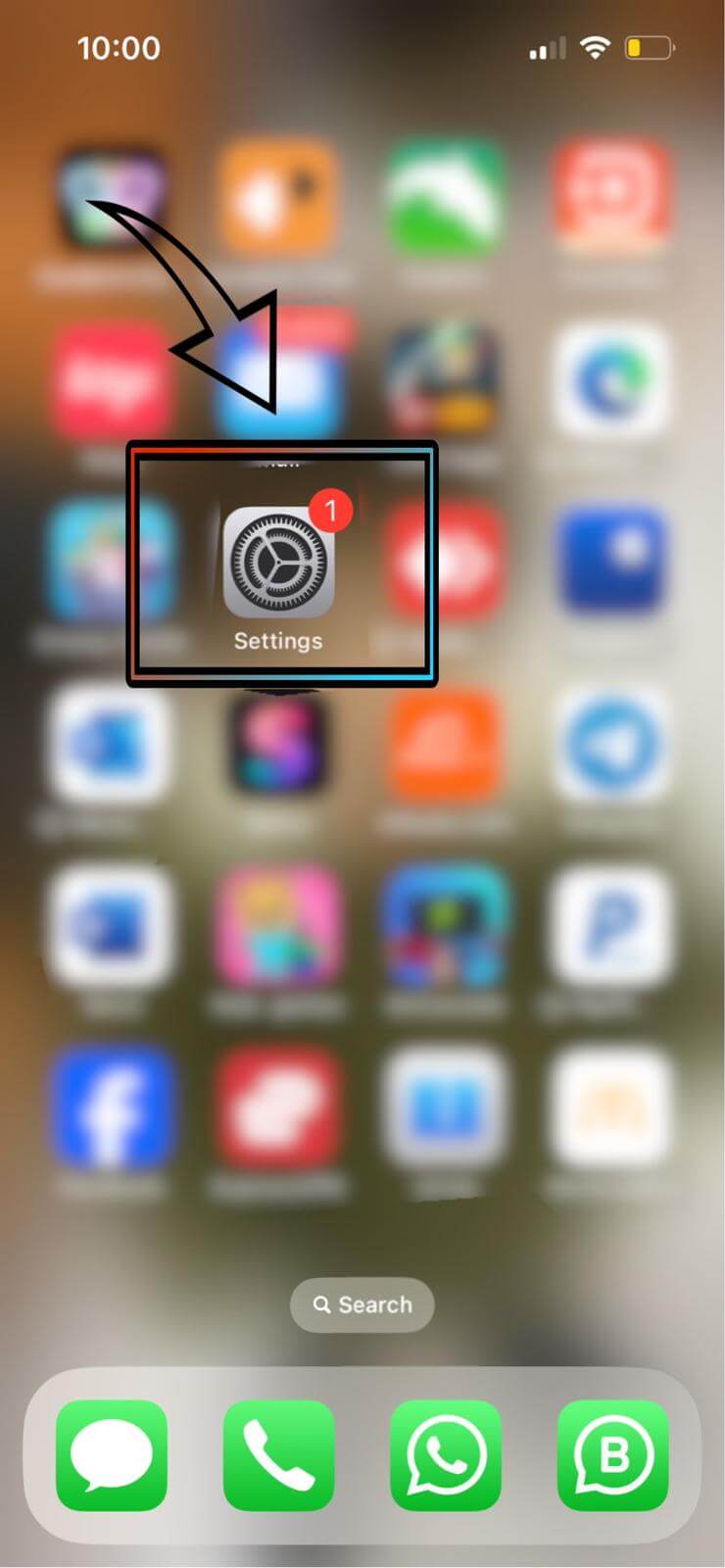 Accessing iPhone Settings