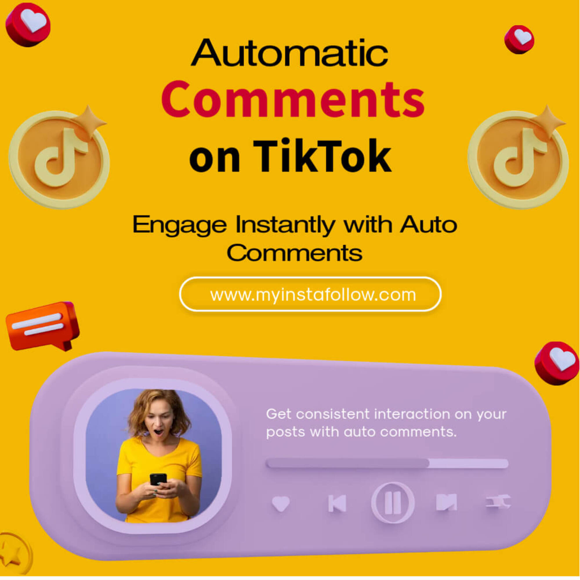 Buy TikTok Auto Comments Podcast Image