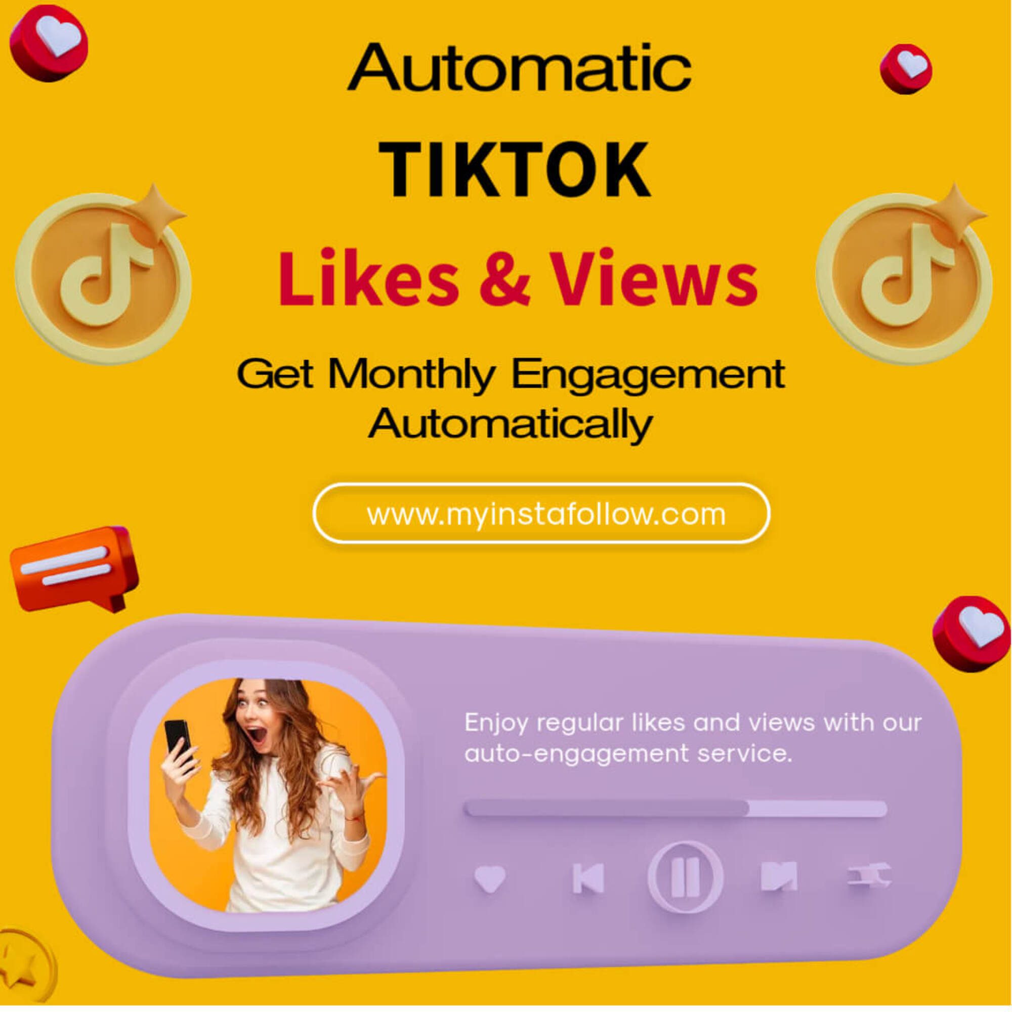 Buy TikTok Auto Likes & Auto Views Podcast Image