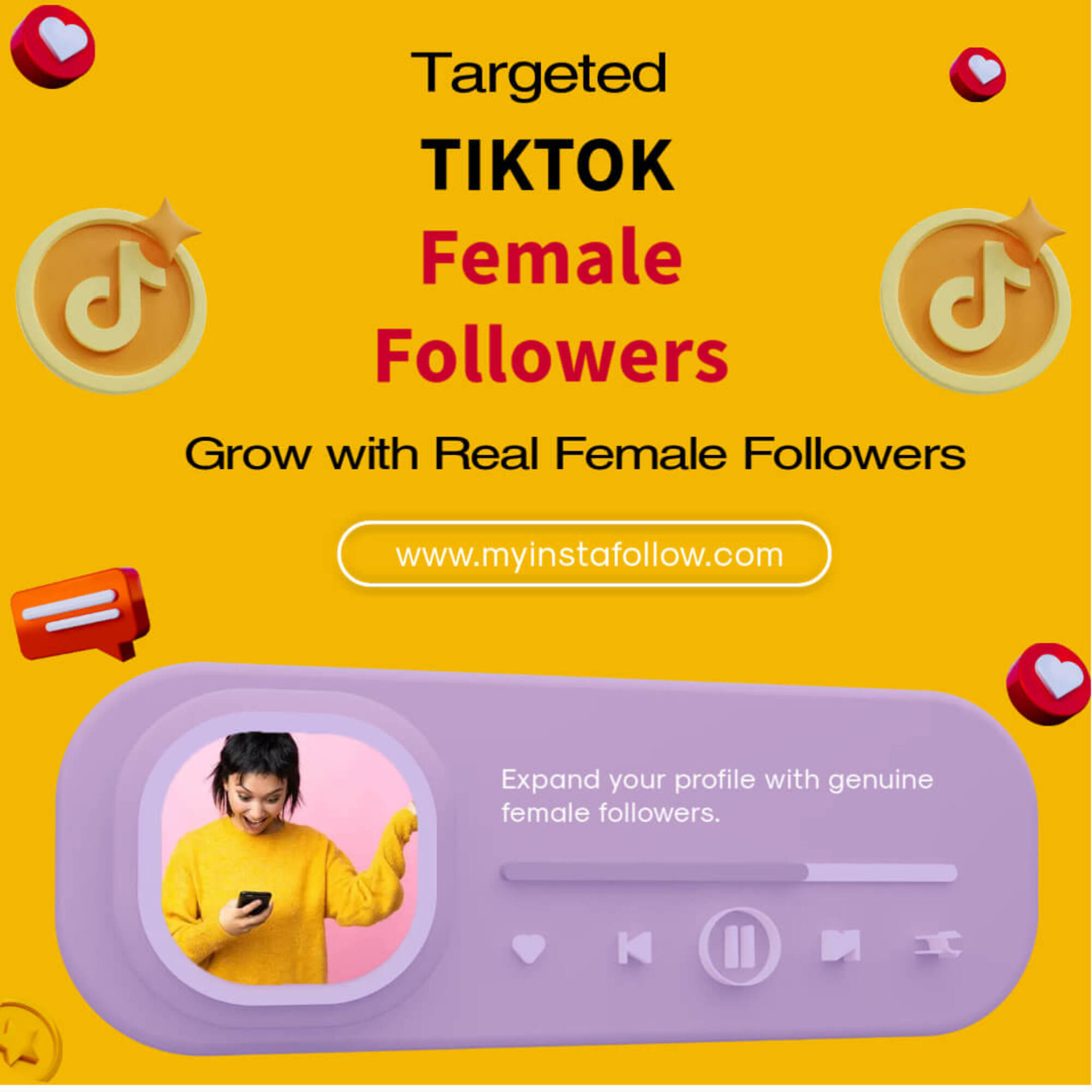 Buy TikTok Female Followers Podcast Image