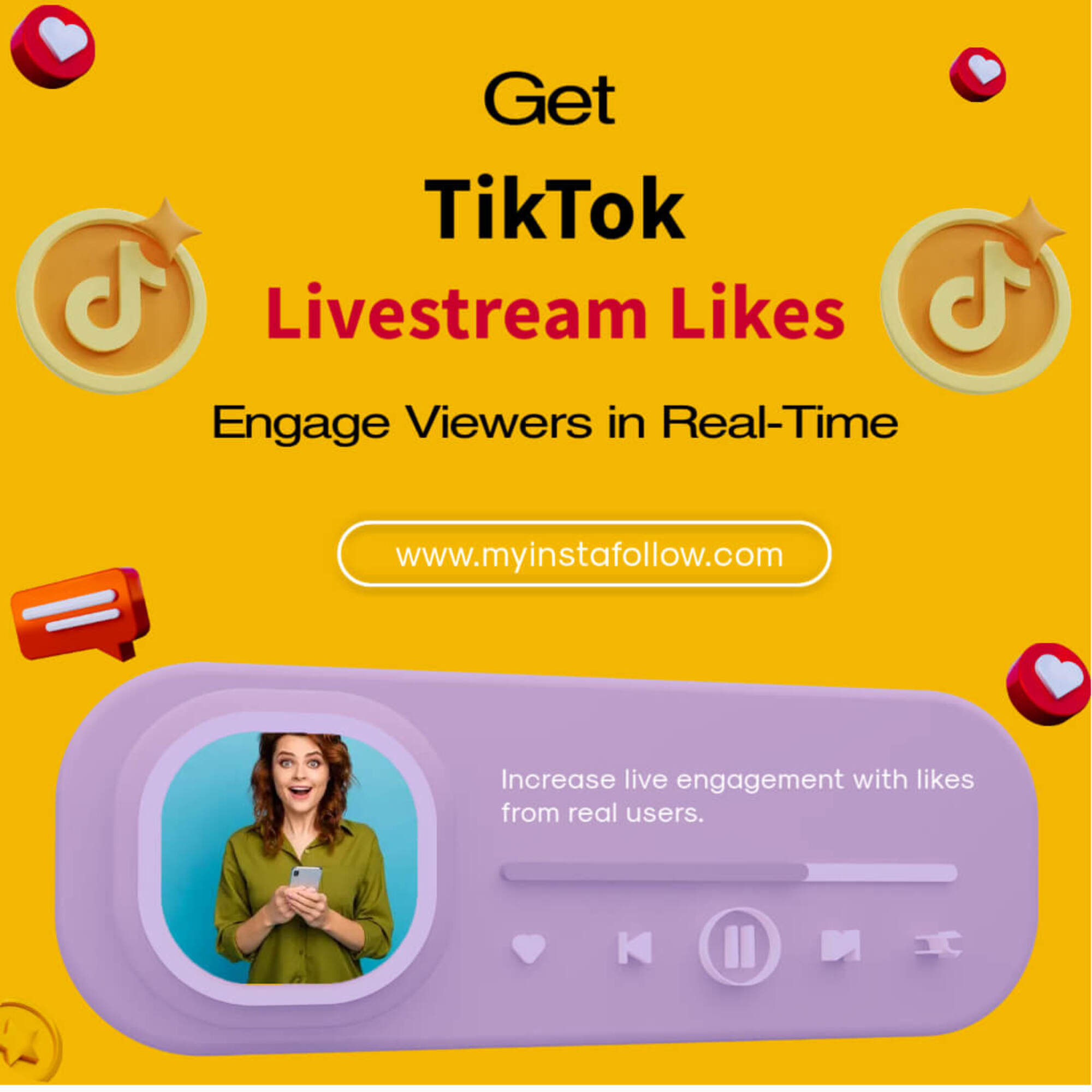 Buy TikTok Livestream Likes Podcast Image