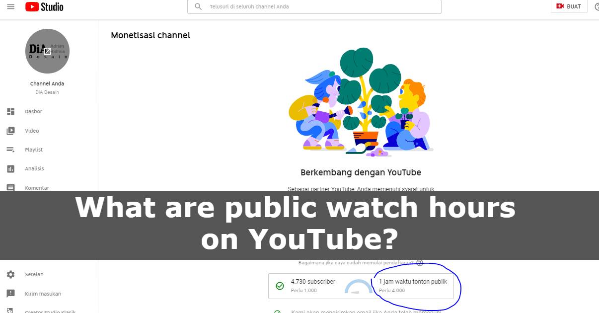 What are public watch hours on YouTube?